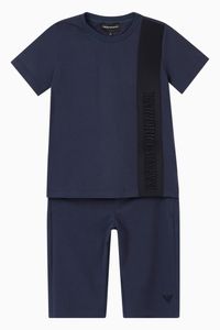 EA Logo Band T-shirt & Shorts Set