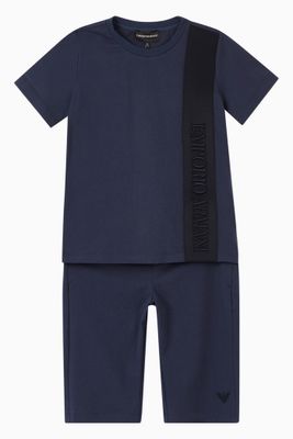 EA Logo Band T-shirt & Shorts Set