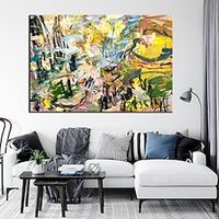 Large Handmade knife texture oil painting Hand Painted abstract Oil Painting Wall Art Original oil painting canvas line abstract art Decor ready to hang or canvas Lightinthebox - thumbnail