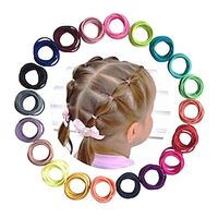 Baby Hair Ties for Girls - 100Pcs Small 1 Elastic Toddler Hair Ties Ponytail Holders Hair Ties for Baby Girls Infants Kids Hair Accessories Lightinthebox - thumbnail