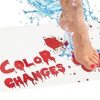 The Original Bloody Bath Mat Changing Sheet That Turns Red When Wet Scary Halloween Decor Footprints Disappear Like Magic Prank Novelty Gifts miniinthebox - thumbnail