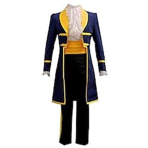 prince cosplay costume mens uniform outfit full set (large) blue miniinthebox