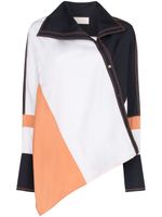 Peter Pilotto asymmetric colour-block shirt - White