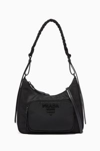 Tonal Logo Shoulder Bag in Nylon