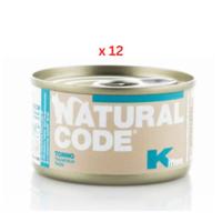Natural Code Kitten Tuna Wet Cat Food - 85G Pack Of 12