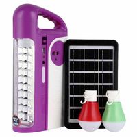 Geepas Rechargeable Led Lantern with Led Bulb and Solar Panel - GE53035