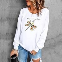 Women's Sweatshirt Pullover Animal Print Daily Sports Hot Stamping Active Streetwear Hoodies Sweatshirts  White Lightinthebox - thumbnail