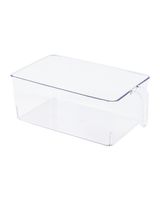 Homesmiths Fridge Organizer Large with Handle Clear Homesmiths Fridge Organizer Large with Handle Clear