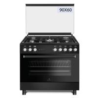 Gratus 90 X 60 Cm Free Standing Full Safety Cooker (Black), Made In Turkey, Top 5 Gas Pool Burners, Internal Cooling Fan System, Cast Iron, 1 Year Warranty, Model- GGR951F1BS1