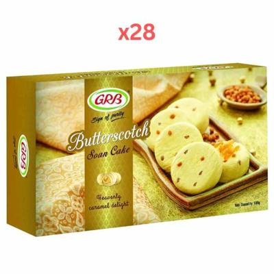 GRB Soan Cake - Butter Scocth 200gm Pack of 28