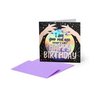 Legami Greeting Card - Small - Crystal (7 x 7 cm)