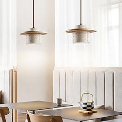 Natural Stone Shade Pendant Light Japanese Wabi Sabi Hanging Lamp with E27 Base Bedside Restaurant Kitchen Aisle Bar Club Suspension Lamp Lightinthebox