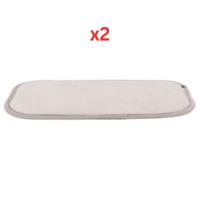 Trixie Lying Mat for Skudo & Gulliver Transport Box Dogs & Cats Grey Large (Pack of 2)