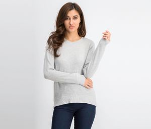 Womens Long Sleeves Sweatshirt  Heather Gray