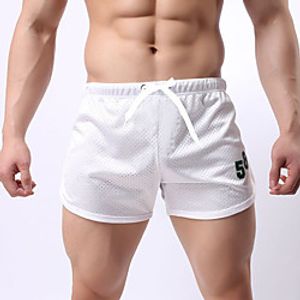 Men's Undershorts Shorts Bottoms Summer Running Workout Cycling Breathable Sport White Black Red Blue Sky Blue  Micro-elastic Lightinthebox