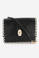 Womens Milano Shoulder Bag  Black/White - thumbnail