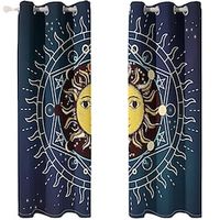 1 Panel Blackout Curtain Drapes for Living Room Thermal Insulated Grommet Window Curtains for Bedroom Modern Lightinthebox - thumbnail