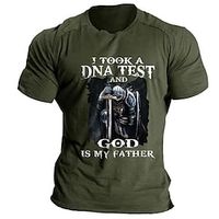 Men's T shirt Tee Knights Templar Quotes  Sayings Graphic Tee Letter Print Crewneck Hot Stamping Clothing Apparel Leisure Lightinthebox - thumbnail