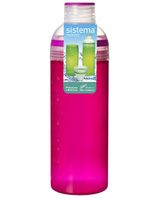 Sistema 700ml Trio Water Bottle Pink - thumbnail