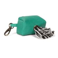 Dog With A Mission Boomer Poop Bag Holder Turquoise - 12x7.5cm