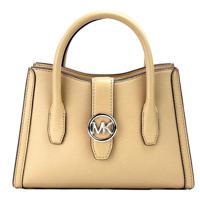 Michael Kors Gabby Small Camel Faux Leather Top Zip Satchel Crossbody Bag - 85400 - thumbnail