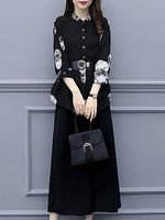 Two-Piece Fashion Loose Wide-Leg Pants - thumbnail
