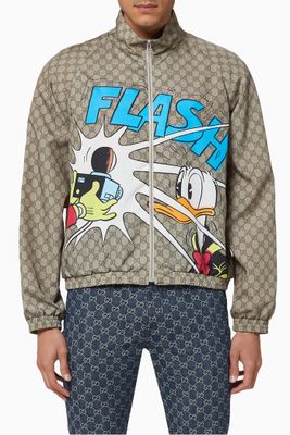 x Disney Donald Duck GG Nylon Jacket x Disney Donald Duck GG Nylon Jacket
