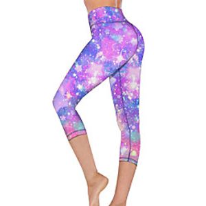 21Grams Women's High Waist Yoga Pants Capri Leggings Tummy Control Butt Lift Purple Fitness Gym Workout Running Summer Sports Activewear High Elasticity Lightinthebox