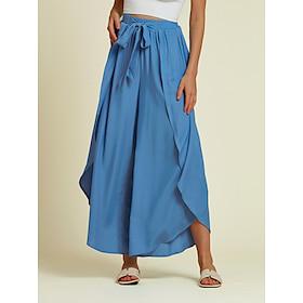 Rayon Swing Sky Blue Long Pants