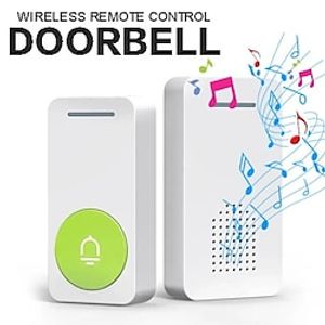 Home Wireless Outdoor Waterproof Doorbell TransmitterUS Plug Receiver Home Security Welcome Wireless 34 Chimes Doorbell Lightinthebox