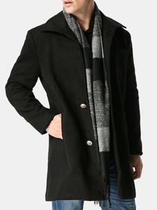 Woolen Mid-long Trench Coat