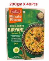 Haldirams Minute Khana Hyderabadi Biryani 200g Pack Of 40 (UAE Delivery Only)