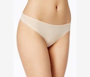 Womens Comfort Thong Panty  Beige