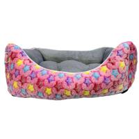 Coco Kindi Washable Sofa Fur Bed - Size #2 Fluffy Pink