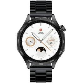 Swiss Military Smart Watch Fitness & Health Tracker - Black Metal Strap (SM-WCH-INTL-BLKFBMS)
