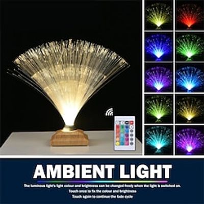 Colorful Fiber Optic Light LED Creative Touch Flash Bedroom Full of Stars Fiber Flower Atmosphere Desk Lamp USB  1PC Lightinthebox