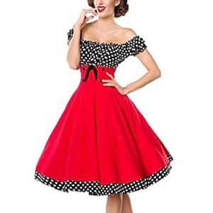 Audrey Hepburn Vintage Polka Dots Retro Vintage 1950s Cocktail Dress Vintage Dress Spring  Summer Dress Women's Adults' Off Shoulder Costume Vintage Cosplay Party  Evening Cocktail Party Daily Wear Lightinthebox