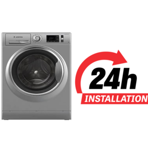 Ariston 11Kg Front Load Washing Machine | 1400 Rpm | Made In Italy | NLLCD1165SCADGCC | Silver Color