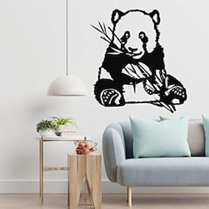 1pc Panda Metal Wall Art Outdoor Decor Rust Proof Wall Sculpture Ideal For Garden, Home, Farmhouse, Patio And Bedroom miniinthebox