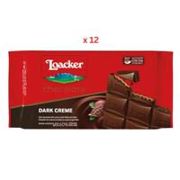 Loacker Chocolate Bar Dark 12 X 87Gms (UAE Delivery Only)