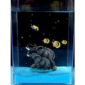 1 piece of random fish tank decorative resin decoration simulating wild animal elephant aquarium landscaping Lightinthebox