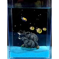 1 piece of random fish tank decorative resin decoration simulating wild animal elephant aquarium landscaping Lightinthebox - thumbnail