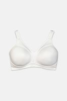 Womens Lightly Padded Wire Free Textured Spacer Bra  White - thumbnail