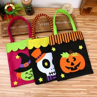 Halloween Pumpkin Non-woven Candy Storage Bag