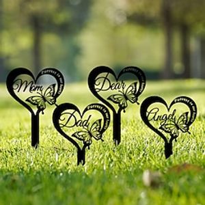 Yard Stakes Outdoor, Decorative Garden Stakes Penguin Set Garden Floor Insert Garden Sign Insert Hollow Board Printed Waterproof Floor Insert Outdoor Garden Jewelry Lightinthebox