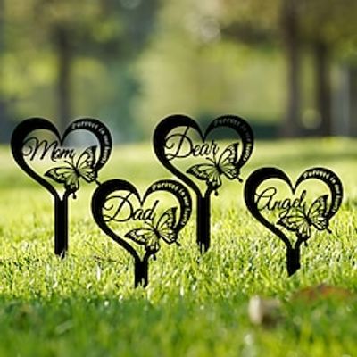 Yard Stakes Outdoor, Decorative Garden Stakes Penguin Set Garden Floor Insert Garden Sign Insert Hollow Board Printed Waterproof Floor Insert Outdoor Garden Jewelry Lightinthebox