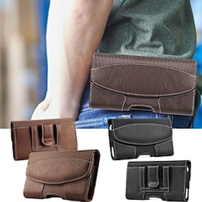 1pc Genuine Leather Waist Bag Mobile Phone Bag, Men's Mini Case Belt Bag Coin Purse Lightinthebox