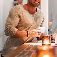 Men's Shirt Solid Colored Long Sleeve Casual Tops Casual Fashion Breathable Comfortable Beige Lightinthebox - thumbnail