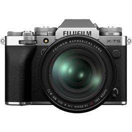 FUJIFILM X-T5 Mirrorless Camera with 16-80mm Lens, Silver