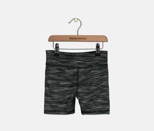 Kids Girls Pull On Short  Black/Grey